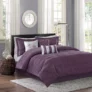 7-Pc Plum Cullen Comforter Set Queen