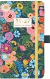 2025-2027 Pocket Calendar with Inner Pocket, Elastic Closure & 61 Notes Pages