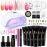 Poly Nail Gel Kit with 80W UV Lamp