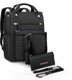 Baby Diaper Bag Backpack with Waterproof Changing Pad, stroller hook, insulated bottle holder, utensil pocket,