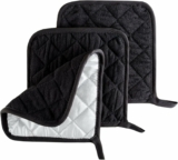 3-Pc Heat Resistant Quilted Cotton Pot Holders