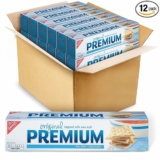 12-Pack Premium Original Saltine Crackers, Lunch Snacks, 4oz