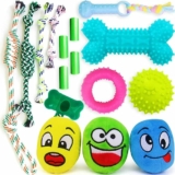 16-Pc Puppy Chew Toys for Teeth Cleen & Gum Massage
