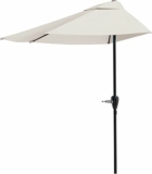 Pure Garden 9 Ft Semicircle Patio Umbrella