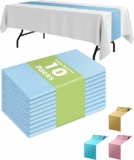 10 Packs, 14” × 108” Plastic Table Runners