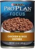 12-Cans Purina Pro Plan Focus Chicken Rice Entree Canned Puppy Food, 13oz