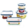 Pyrex 10pc Freshlock Microban Glass Food Storage Set