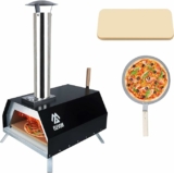 Portable Stainless Steel Grill Outdoors Peel and Pizza Stone