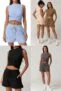 2-Pc Women’s Crewneck Twist Front Sleeveless Crop Top & Drawstring Short Set