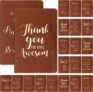 24-Pack Thank You A6 Leather Journal