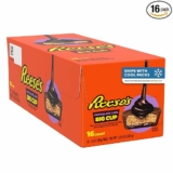 16-Count REESE’S Big Cup Chocolate Lava Milk Chocolate Peanut Butter Cups, Candy Packs, 1.4 oz