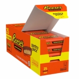 25-Pc REESE’S Milk Chocolate Snack Size Peanut Butter Cups, Candy Pantry Pack