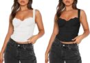 REORIA Women’s Lace Bustier Top