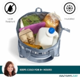 Rachael Ray Chillout Large Reusable Insulated Grocery Bag with Zippered Top