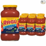 6-Pack Ragu Old World Style Traditional Sauce, Perfect for Italian Style Meals at Home, 24 OZ