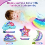 Set of 4 Kids Rainbow Bath Bombs