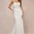 Yours for Eternity White Organza Embroidered Pleated Maxi Dress