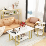 3-Pc Mid-Century Coffee Table Set