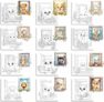 12-Sets Paint by Number Kit (12-Count Printed Artboards, 12-Sets Brushes, & 12 Sets Paint)