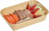 100-Pack Restaurantware Greaseproof Sushi Trays, 6.6 x 4.6 x 1.5 Inch