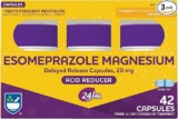 42-Count Rite Aid Acid Reducer Esomeprazole Magnesium, 20 mg