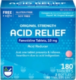 2-Pack 90-Count Rite Aid Acid Reducer, Original Strength Famotidine Tablets, 10 mg