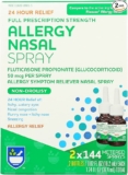 Rite Aid Allergy Relief Fluticasone Propionate Nasal Spray, 50mcg – 2 Spray Bottles, 144 Metered Sprays Each