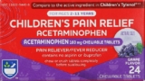 24-Count Rite Aid Children’s Pain Relief Chewable Grape Tablets, Acetaminophen, 160 mg