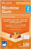 100-Pieces Rite Aid Nicotine Gum, 2mg, Fruit Flavor