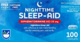 100-Count Rite Aid Nighttime Sleep Aid Diphenhydramine HCI 25 mg