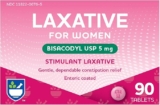90-Count Rite Aid Stimulant Laxative Tablets, Bisacodyl USP, 5 mg