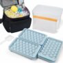 7-Pc Lunch Bag with Ice Bin, 3-Count Ice Cube Tray with Lids, 1-Ct Ice Pack, & Ice Scoop Set