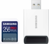 SAMSUNG PRO Ultimate Full Size Memory Card+USBReader, 256GB SDXC