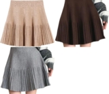 Women’s Pleated Sweater Skirt