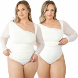 Women’s 2-in-1 Body Shapewear Bodysuit Blouse