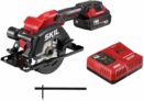 SKIL PWRCORE 20 Brushless 20V 4-1/2 In. Compact Lightweight One-hand Circular Saw Kit with Up to 6,000 RPM Includes 2.0Ah PWR CORE 20 Lithium Battery and Charger