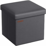 SONGMICS 15 Inches Ottoman with Storage