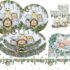 110-Pcs Woodland Creatures Baby Shower Decorations with Disposable Dinnerware Set