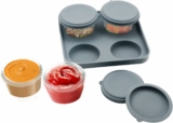 4-Pack Salad Dressing Container To Go with Leakproof Lid