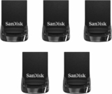 5-Pack SanDisk 64GB Ultra Fit USB 3.2 Gen 1 Flash Drive