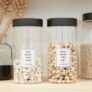 2-Pack Santa Barbara Design Studio Food Storage Containers Glass Pantry Canisters, 44-Ounce, Eat What You Love