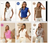 Women’s Polo Sweater Top