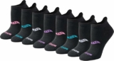 8-Pairs Saucony Women’s RunDry Performance Heel Tab Athletic Socks
