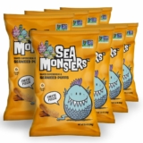 8-Pack Sea Monsters Cheese Pizza Puffed Snacks, 3.5oz