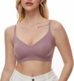 Seamless Plunge Bra with Removable Padding