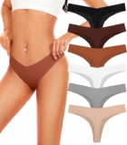 6-Pack Women’s Seamless Thongs