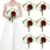 Set of 6 Bridesmaid Bouquets for Wedding – 7 Inch