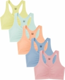 6-Pack  Women’s Cotton Spandex Racer Back Bra