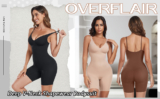 Women Tummy Control Deep V Neck Body Shaper Butt Lifting