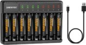 Shentec AAA Rechargeable Battery Charger with 8 Pack AAA NiMH Rechargeable Batteries